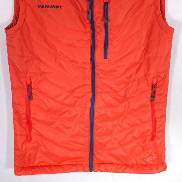 Mammut Kinnerly Vest Mens S Spicy Red Pertex Quantum Quilted Puffer Lined Filled - Picture 3 of 14